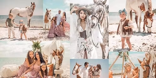 Bohemian Style Beach Horse Photoshoots | St. Petersburg, FL