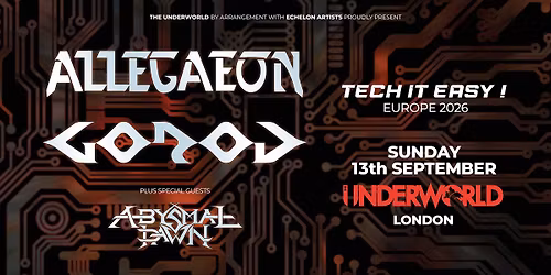 ALLEGAEON x GOROD at The Underworld - London