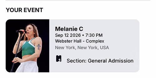 Melanie C at O2 Academy Brixton