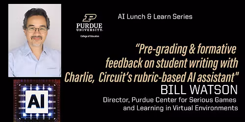 AI Lunch & Learn Series: Pre-grading & formative feedback on student writing with Charlie
