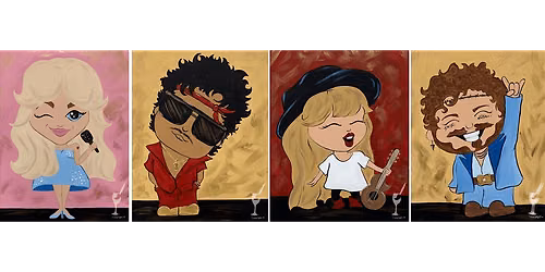 Fun Pop Caricatures - Paint and Sip in San Antonio | Classpop!\u2122