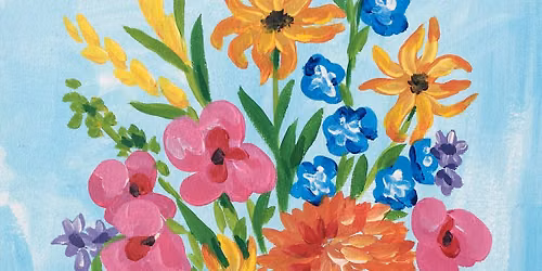 Paint and Wine Night in Tauranga - Flowers Say It All
