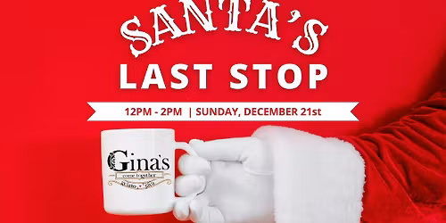 Visit Santa at Gina\u2019s Gelato and Java