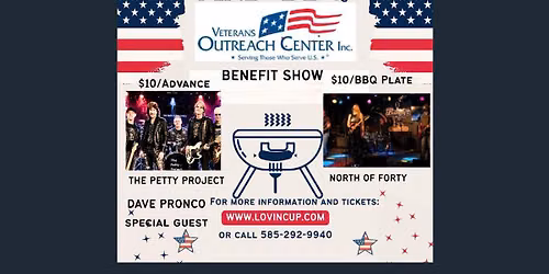 \u201cBands & BBQ\u201d \u2013 Veterans Outreach Center benefit ft. The Petty Project, North of 40 & Dave Pronco