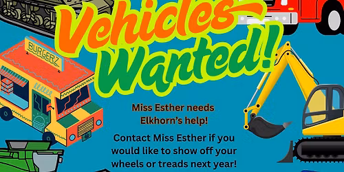 EASD Parent Connections & Elkhorn Park & Rec: TOUCH-A-TRUCK Event!