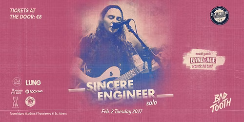Sincere Engineer (SOLO) (Chicago, USA \/ Hopeless Records) + Bandage live @ Bad Tooth