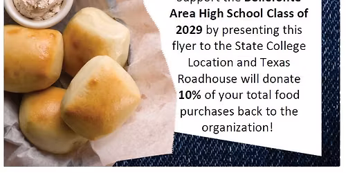 Dine-In or Take Out Fundraiser AND Parent Meeting at Texas Roadhouse