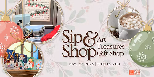 Sip & Shop Small Business Saturday at Art Treasures Gift Shop at the Chestnut