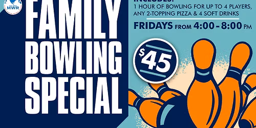 Friday Family Bowling Special