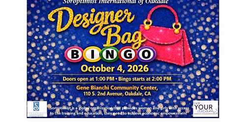 \ud83d\udc5c Designer Bag Bingo | Soroptimist International of Oakdale