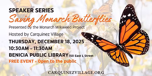 Speaker Series: Saving Monarch Butterflies