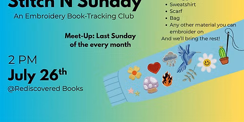 Stitch'n Sunday - An Embroidery Book-Tracking Club