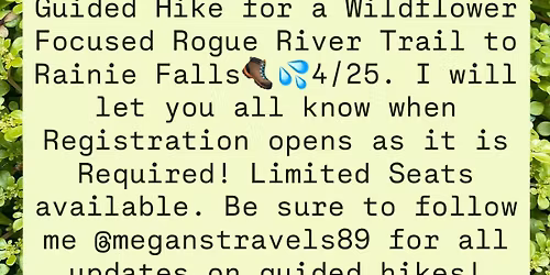 Wildflower Focused Rogue River Trail to Rainie Falls Hike