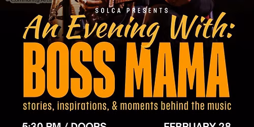 An Evening With Boss Mama - SOLCA Winter Music Series