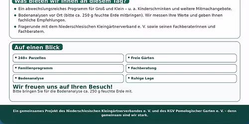 Tag der offenen T\u00fcr im KGV Pomologischer Garten e.V. 