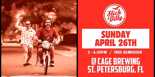 Stick & Ditty SUNDAY FUNDAY DEBUT at Cage Brewing, St. Petersburg, FL |  SUN APR 26 | 3pm | FREE