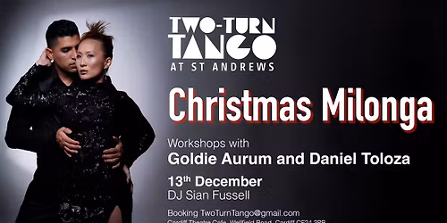 Workshops with Goldie Aurum & Daniel Toloza and Christmas Milonga Coraz\u00f3n at St Andrew's
