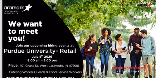 Aramark Collegiate Hospitality- Purdue Retail Hiring Event