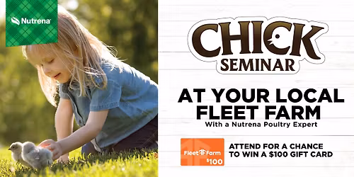 FREE Live Chick Seminar at Fleet Farm