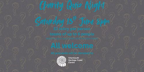 Charity Quiz Night in aid of Charmouth Heritage Coast Centre