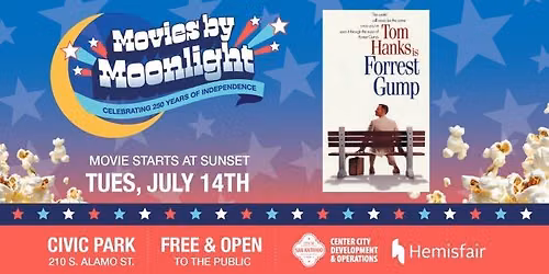 Movies by Moonlight at Hemisfair: Forrest Gump