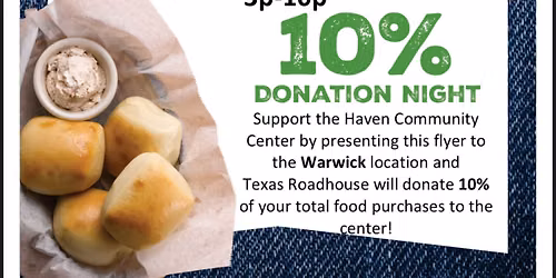 Texas Roadhouse Fundraising Support Haven Community Center