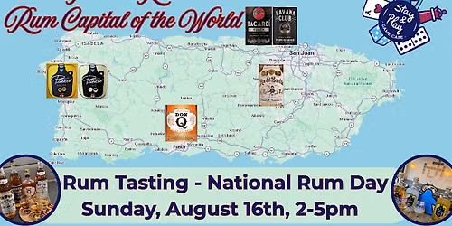 Rum Tasting @ Stay & Play Game Cafe