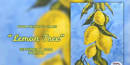 BYOB Painting Class: Lemon Tree \ud83c\udf4b\ud83c\udfa8