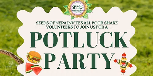 Book Share Volunteer Potluck Party