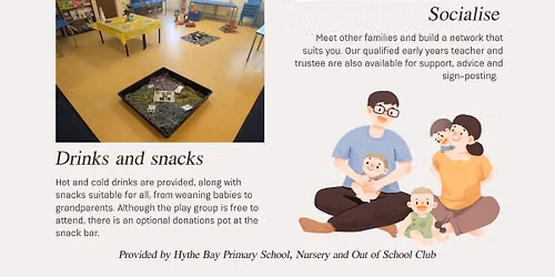 Hythe Bay Play Group - Free casual playgroup in Hythe for babies, toddlers and pre-schoolers