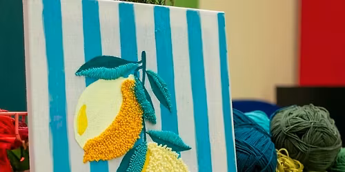 WORKSHOP Punch Needle trifft Acrylmalerei!