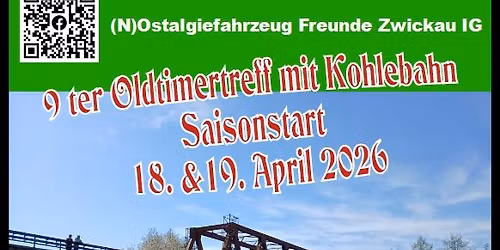 9. Oldtimertreff mit Kohlebahn OFZ Saisonstart 2026