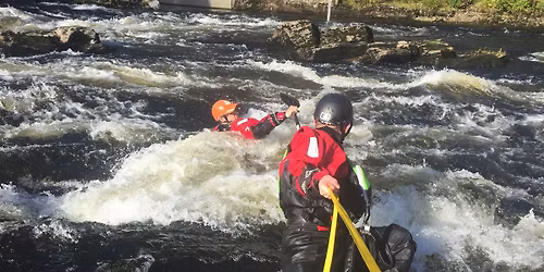 White water safety course