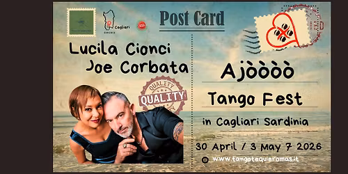 Aj\u00f2\u00f2\u00f2\u00f2 Tango Fest in Cagliari\/Sardinia 4th Edition 30 April\/ 3 May 2026 con Lucila y Joe Corbata
