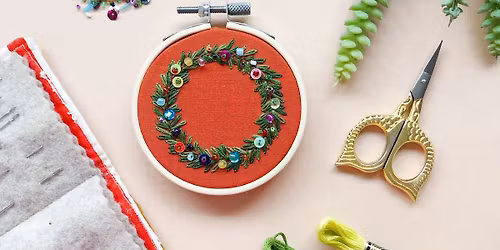 SOLD OUT Beadazzled Wreath Ornament Workshop - Wednesday, 11\/19\/25