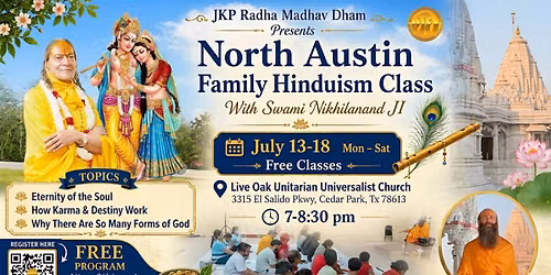 Interactive Family Hinduism Class| North Austin | Swami Nikhilanand Ji |