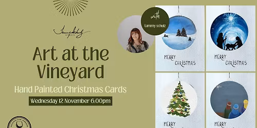 Art at the Vineyard - Hand Painted Christmas Cards