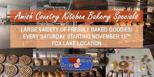 Amish Country Kitchen Bakery Specials - Fox Lake