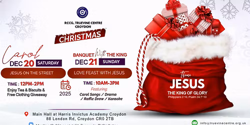 Love feast with Jesus @ RCCG TRUE VINE CENTRE CROYDON