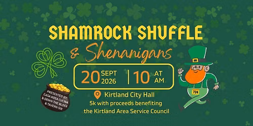 2026 Kirtland Shamrock Shuffle Presented by Casa Rosa Cucina & Down the Block & Tavern Six
