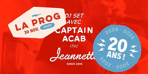 \ud83e\udea9 DJ Captain ACAB is back 