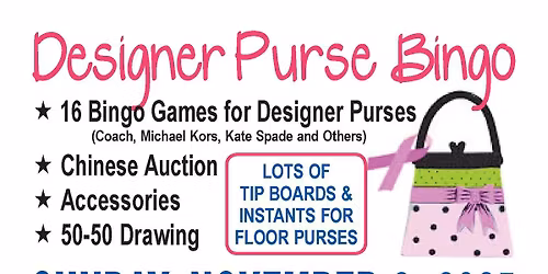 Designer Purse Bingo
