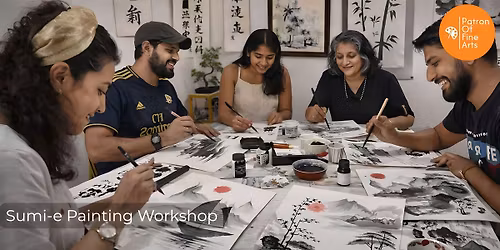 Japanese Ink Sumi-e Painting Workshop in Bengaluru