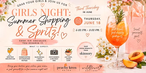 SUMMER, SHOPPING, & SPRITZ