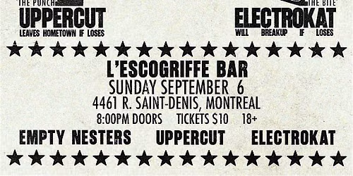 CATFIGHT ROAD TRIP - FT. UPPERCUT, ELECTROKAT AND EMPTY NESTERS