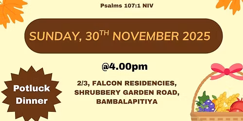 Thanksgiving service🧡