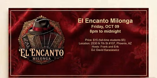El Encanto Milonga - October Tango BOOOOO Edition!!!