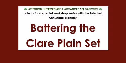 Battering the Clare Plain Set \u2013 3-Class Series with Ann-Marie Breheny