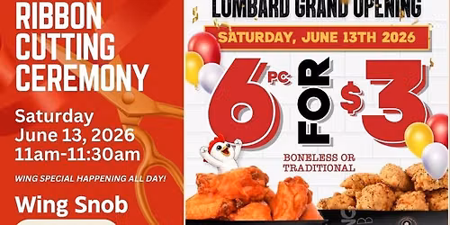 Ribbon Cutting Wing Snob