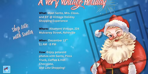 AV's "A Very Vintage Holiday"